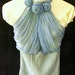 Hand dyed tube top with swag fabric size small