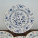 Vintage J G Meakin Blue Nordic English Staffordshire Plates Blue Onion Blue Nordic