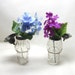 Antique Glass Silver Castor Mustard Salt Pepper Shakers Vase Collection Light Catchers Home Decor