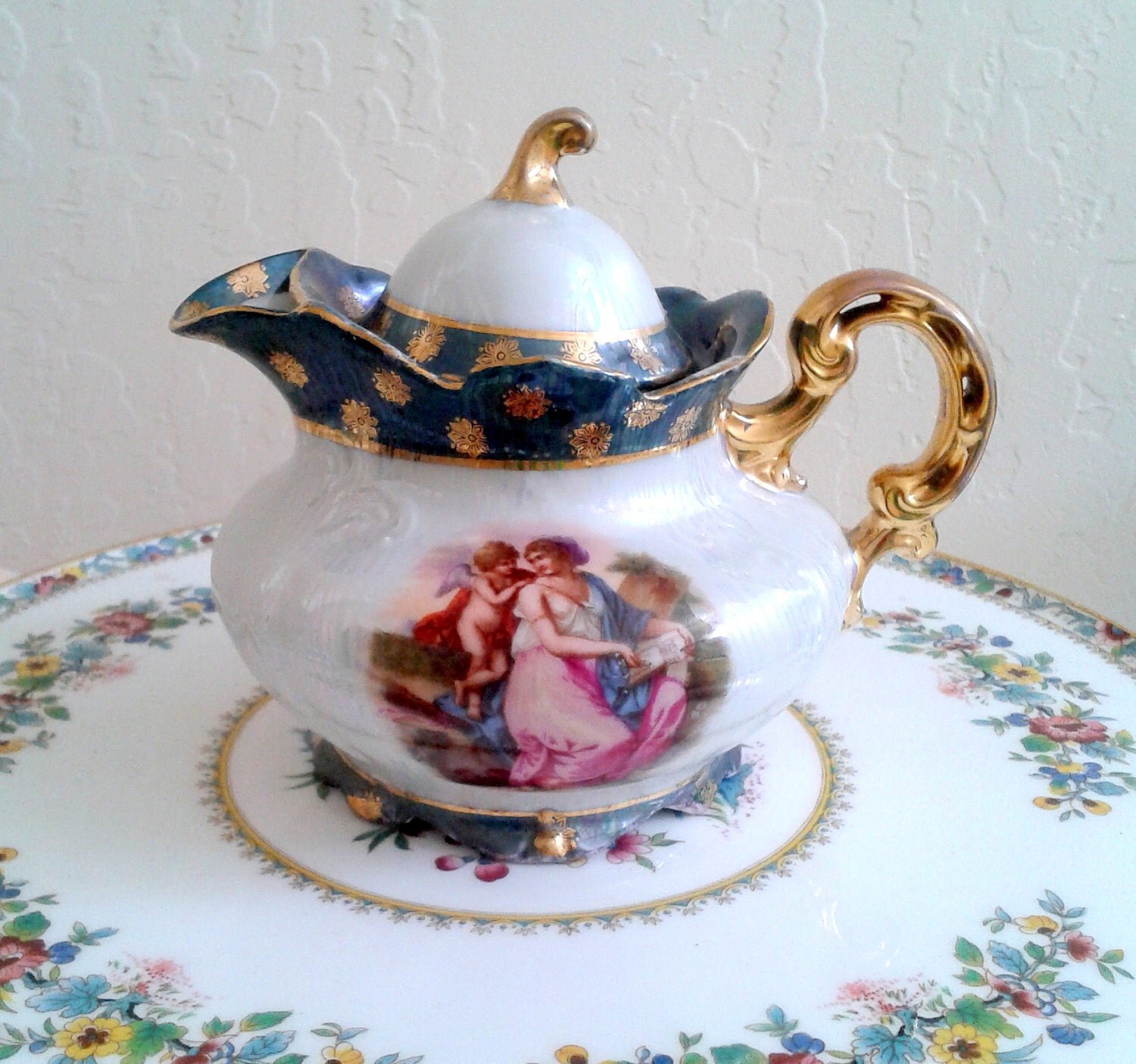 Austria Antique Porcelain Teapot Victoria by izzysvintagegarden