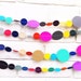 The Bella Garland, Paper Garland, Pink, Yellow, Gray, Purple, Tan, Blue, Orange, Green, Multi colored, Birthday Decoration, Wedding Garland