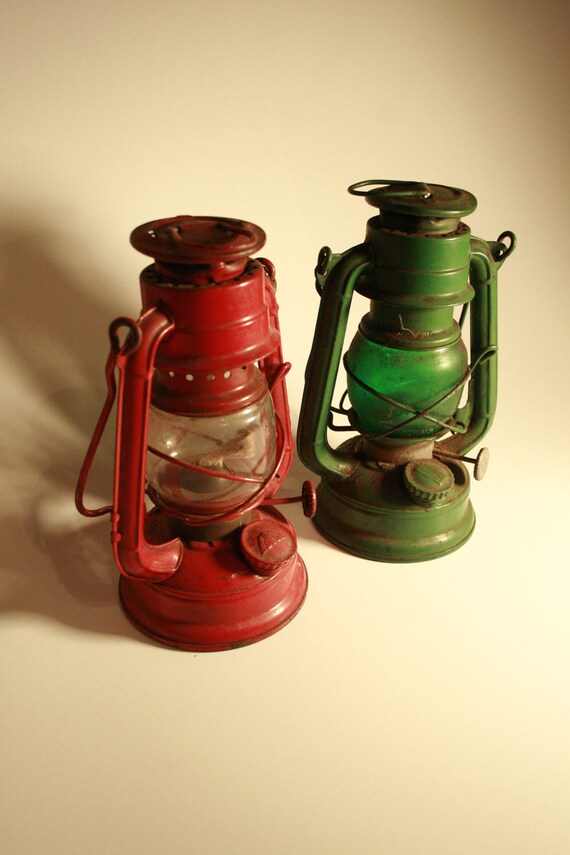 Vintage Kerosene Camping Lamps by LadyNinaNana on Etsy