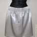 Cream satin silk pencil skirt by Hamlet Pericles