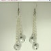 CIJ SALE Silver Bells, Silver Chain Earrings