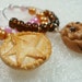 Christmas Wine Charms. Festive Food. Set of 6.