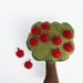 Handmade Montessori Toy - 10 Little apples - Handmade Montessori Magnetic Counting and Sorting Work. Made to order.