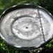 Hanging Bird Feeder repurposed from a LACY hammered Aluminum Bowl