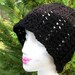Teen/Adult size Elegant Flapper Beanie in Black