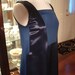 1920's inspired juxtaposed textures, evening/cocltail dress in blue, size 6-8