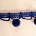 Pompom Trim: Vintage, Dark Blue 3/4 Inch Balls, 10 yards - T1002