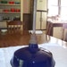 Early 1900's RARE Cobalt Blue Industrial Factory Light Pendant