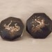 Free shipping. Siam Earrings. Sterling. Vintage. Clip type. Goddess of lightning. Free shipping.