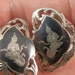 RESERVED. Siam Silver Clip on Earrings. Goddess. Great condition.