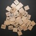50 Wood Scrabble Tiles Scrabble Pieces Lot for Necklaces Pendants and Crafts