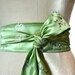 Spring Green Obi belt waist cincher asian brocade fabric sash engagement party
