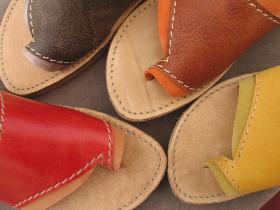 Gray Womens Leather Sandal Open Toe Comfort Footware