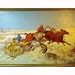 Huge RUSSIAN OIL PAINTING - Troika w/ Horses & Wolves in the snow by Leon Waczinski
