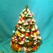 1974 California USA Ceramic Lighted Decorated Christmas Tree