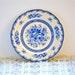 vintage plate blue and white floral