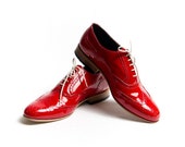 red patent oxford shoes - FREE WORLDWIDE SHIPPING