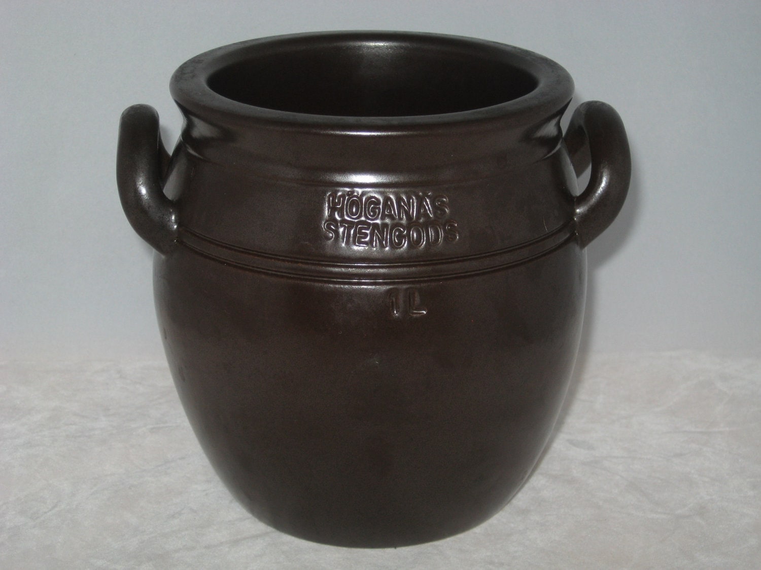 handles tumblers with Hoganas Storage / Handled Keramik Stoneware Crock/ Jar Sweden
