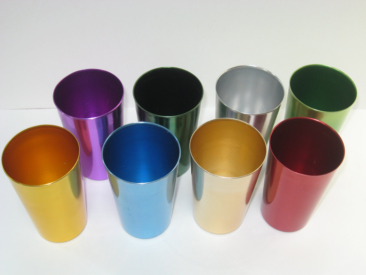 colorful drinking cups