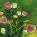 Still Life Painting Bell Flowers pink and white print of original Painting FREE SHIPPING
