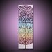 30x10 High Quality Original Art - Vibrant Metallic Paints - Grounded, Beautiful, and Strong - Chakra Blossom Rainbow Tree