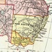 Vintage Australia map 1950 ORIGINAL, map Sydney Perth Adelaide Hobart Brisbane Melbourne, atlas map maps