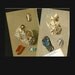 Antique Prints, 2 x Precious Stones and Minerals, beautiful wall art vintage illustration gems jewels