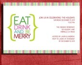 Holiday party Modern and Fun 4x6 Invitation-Print at home Il_170x135