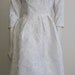 Vintage Wedding Dress 1950s/60s Short Wedding Dress Audrey Hepburn Jacquard Floral Brocade Taffeta Matelasse Mad Men Bridal Gown