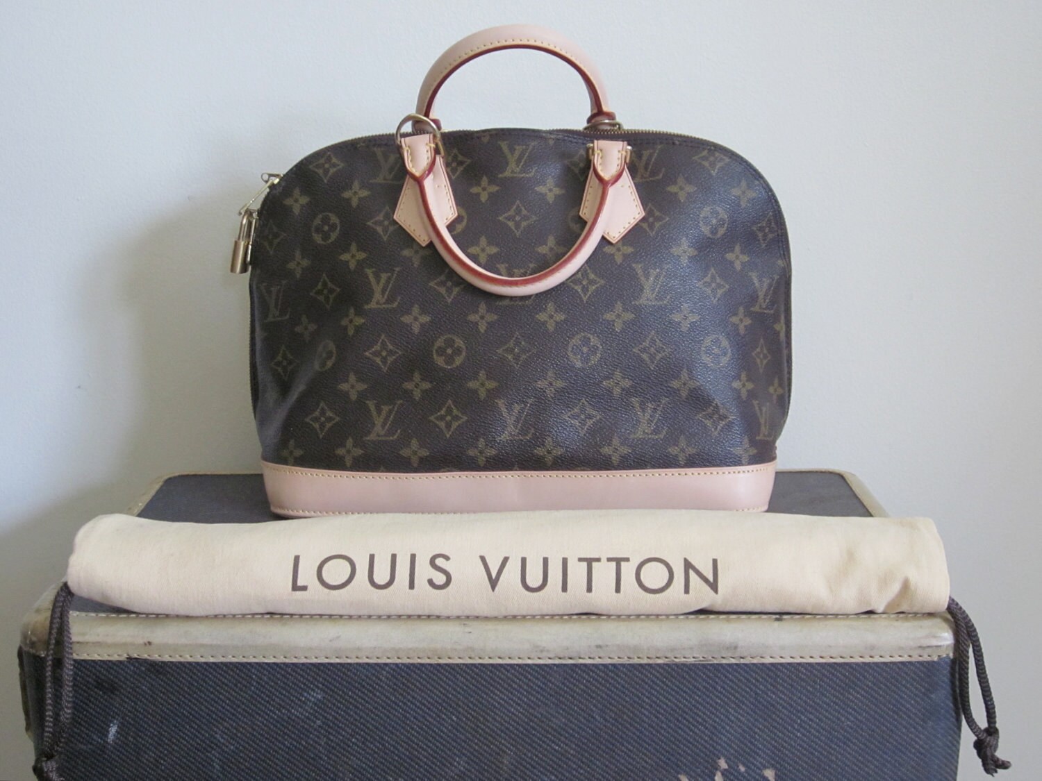 Vintage 1990s Louis Vuitton Alma Bag/ NEW Vintage LV