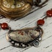 Necklace of Mixed Metal, Tennessee Cumberland Agate, Mookaite Beads