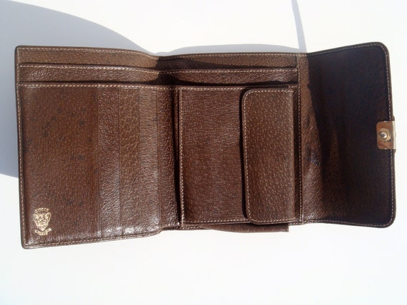 Vintage authentic late 70s&#39; Gucci men leather wallet