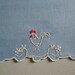 Vintage bridge napkins blue with embroidry white rooster with red comb..