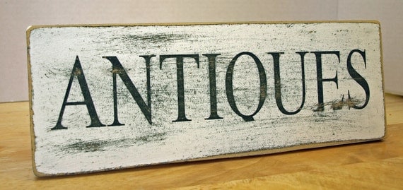 Items similar to Antiques Sign on Etsy