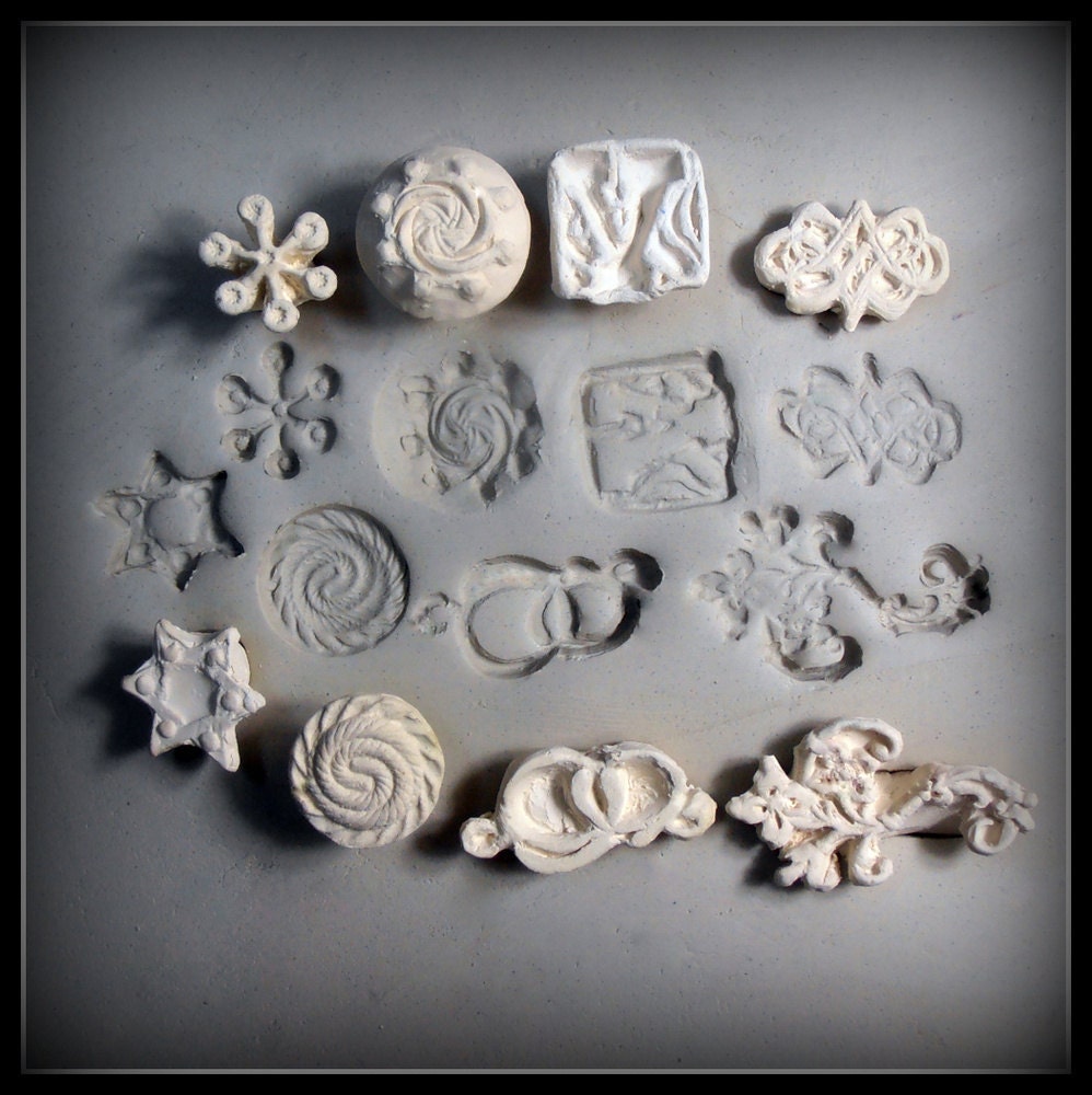 Stamps for Clay Unique Textures Handmade Stamp by MoldingU