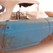 1956 Ford t bird 1/24 scale model car in blue and white