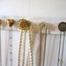 Hanging Jewelry Rack / Necklace Organizer with a Bold Flower