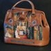 Leather french vintage couture handbag " LUDWIG" unique piece retro chic art bag steampunk bag french touch