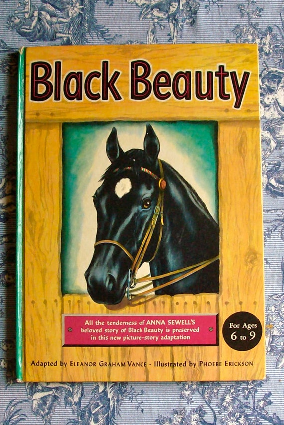 BLACK BEAUTY 1949 Children's Classic/ Picture Story Book/
