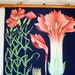 Vintage Botanical Wall Chart 1960s Italian// Roll Chart School Chart// Carnation// Industrial Decor
