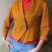 Vintage Ochre/Orange Summer Blazer or Jacket from Paris M-L