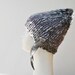 SALE 5 % hand knited ear flap beanie,felt ,soft wool and acrilic yarn, light gray, felt earflaps, ooak unisex fashion cap melange, unique