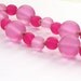 Resin Nursing Necklace - Shades of Pink Necklace - Hot Pink, Fuschia, Magenta Chunky Resin Necklace