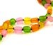 Resin Nursing Necklace - Long Necklace - Non Toxic Breastfeeding/ Babywearing Necklace - Tutti Frutti - Orange, Yellow, Pink, Lime Green