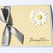 Daisy Birthday Card- Yellow, Silver