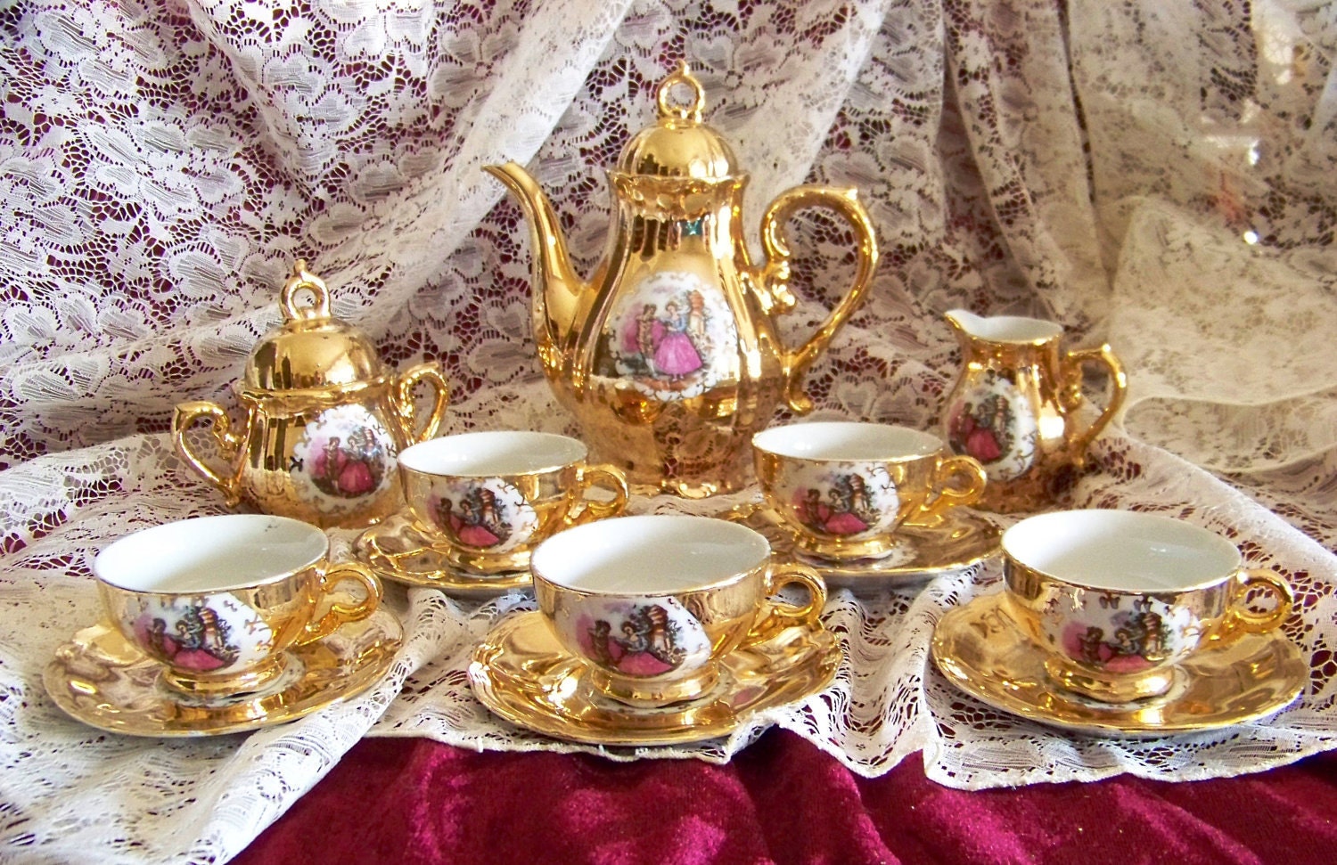 olivia porcelain tea set