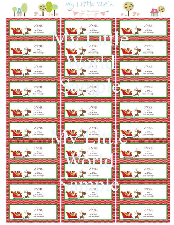 avery 5160 holiday gift tags